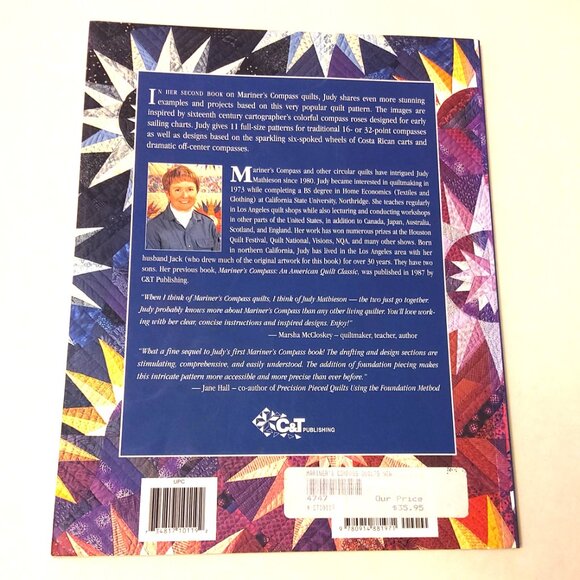 Preowned Mariner's Compass Quilts Paperback – October 1993 by Judy Mathieson - Picture 2 of 3